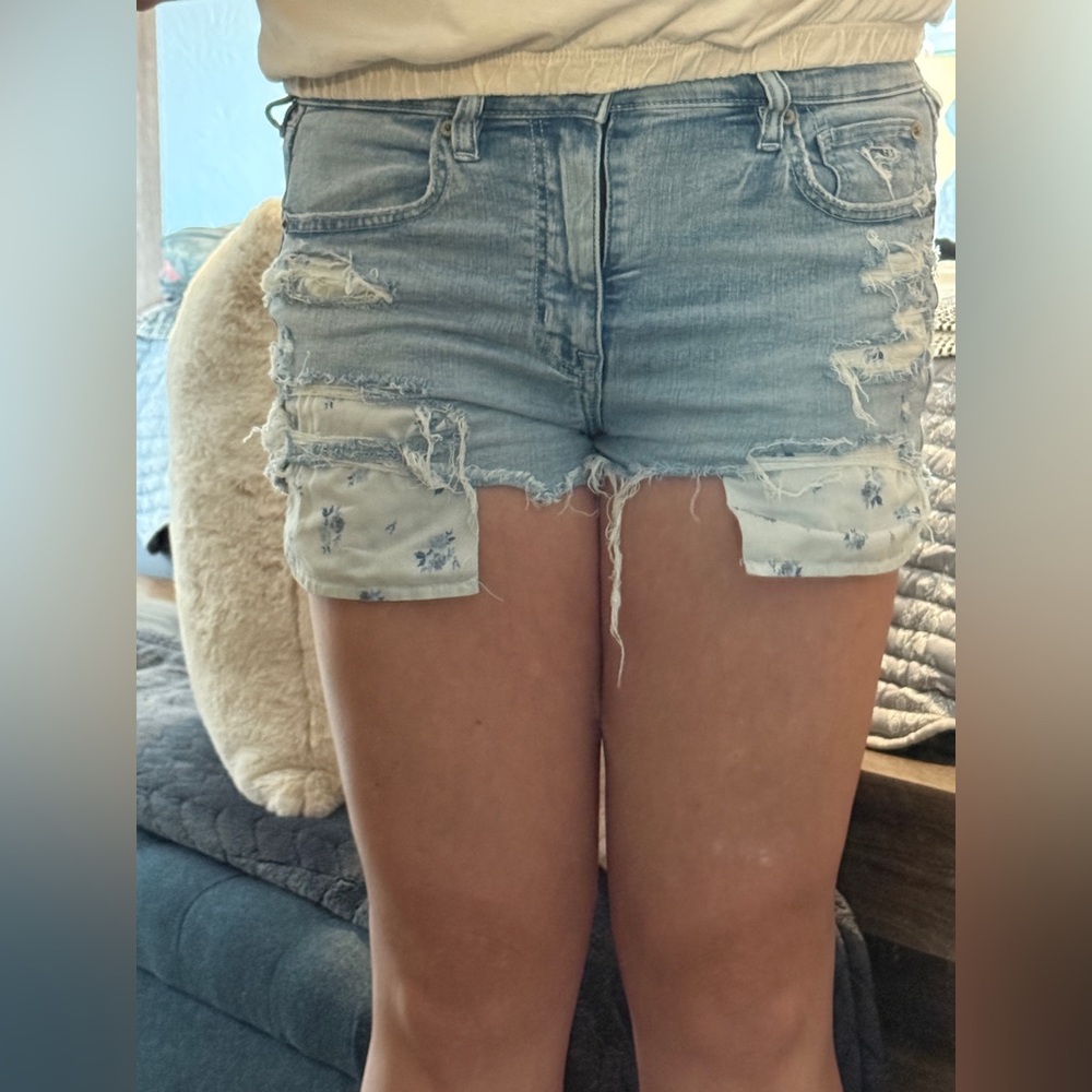 AE Ne(x)t Level High-Waisted Denim Short Short - Picture 2 of 15